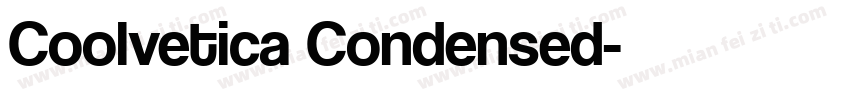 Coolvetica Condensed字体转换